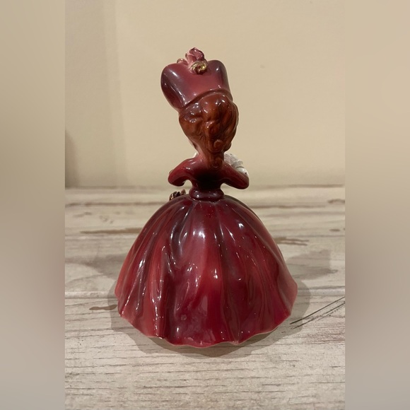 Vintage Arnart Cherchez La Femme Figurine Lady Dress /w Roses #7616 Japan 1950 - Picture 3 of 8